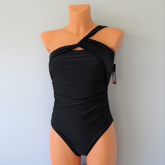 RACHEL Rachel Roy Other - Rachel Roy One Piece One Shoulder Black Swimsuit